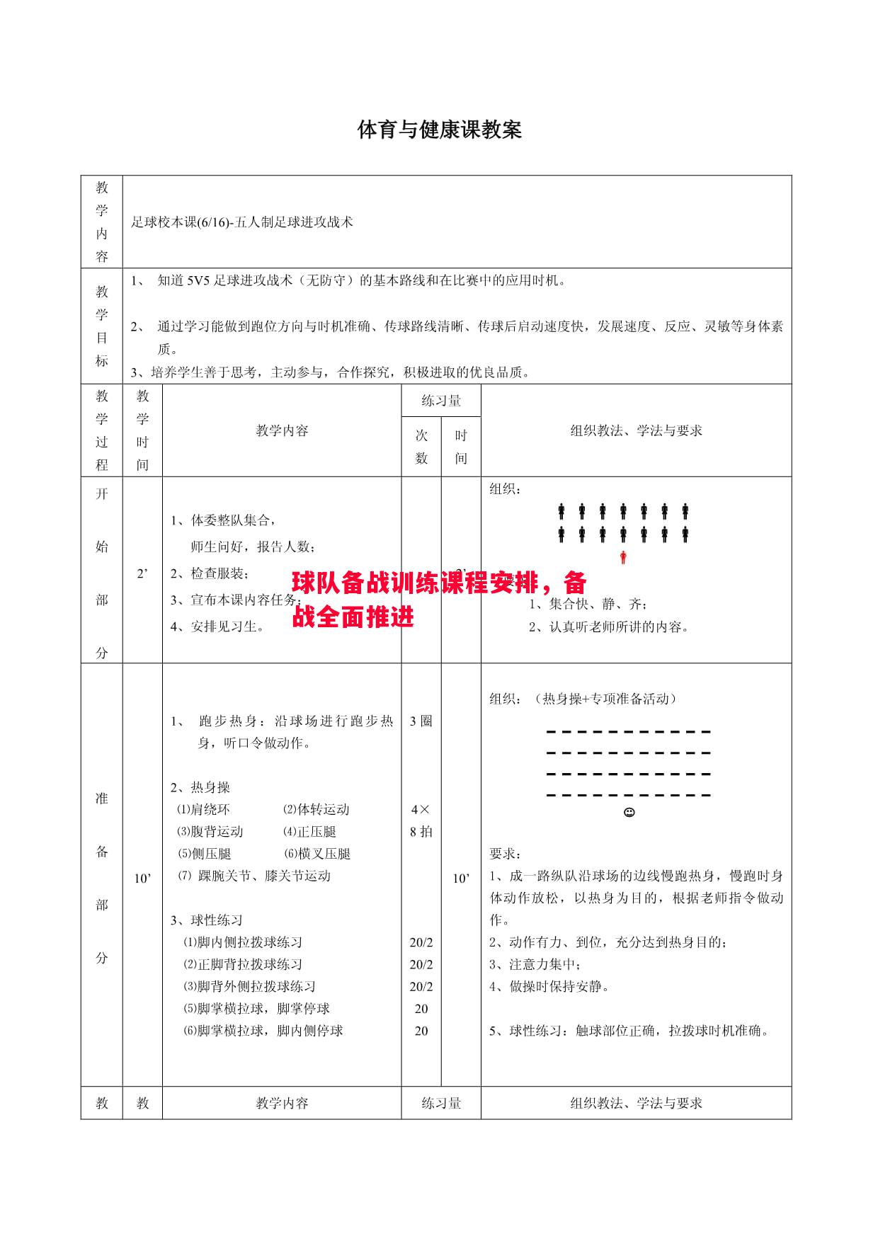 球队备战训练课程安排,备战全面推进 球队备战训练课程安排,备战全面推进